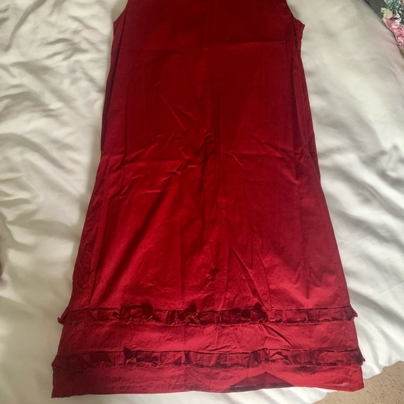 LOFT BRICK RED DRESS - Picture 3 of 3